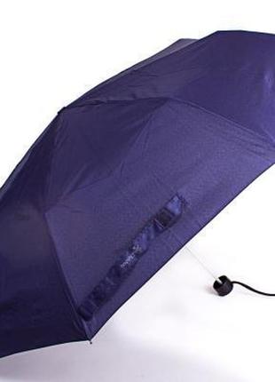 Жіноча складана парасолька механічна (u42651-2) 97 см happy rain темно-синя (2000001292990)