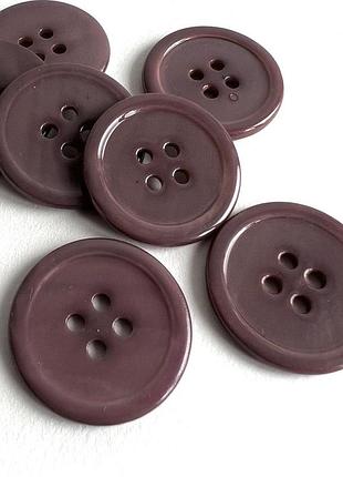 Ґудзик 7/636 костюмний бортик  4отв фіолетовий 25мм мушля