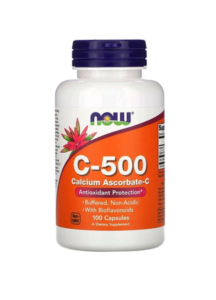 C-500, аскорбат кальцію-c, вітамін зі 100 капсул1 фото