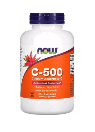 C-500, аскорбат кальцію-c, вітамін із 250 капсул1 фото