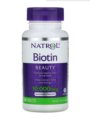 Біотин максимум (biotin maximum strength) 10000 мкг 100 таблеток