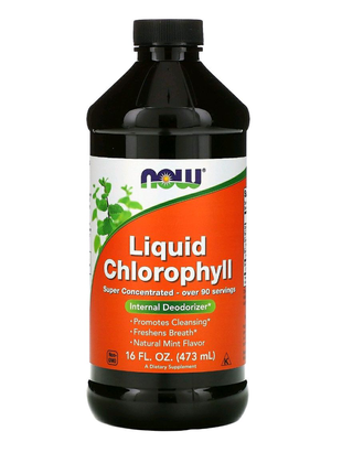 Хлорофіл рідкий (liquid chlorophyll) 473 мл зі смаком м'яти