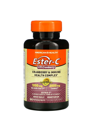 Ester-c з журавлиною, 90 рослинних таблеток3 фото