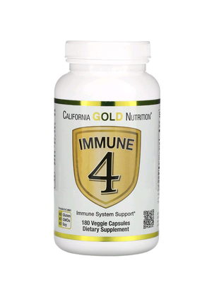 Immune 4, засіб для зміцнення імунітету, 180 рослинних ка