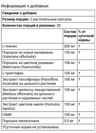 Sleepmode, добавка, що сприяє гарному сну, 30 раст. капсул3 фото