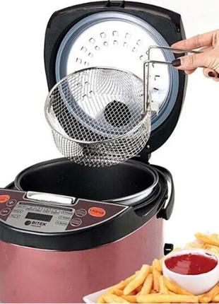 Мультиварка 6,0 л 1500вт 12 програм rice cooker multipro bitek bt7 фото