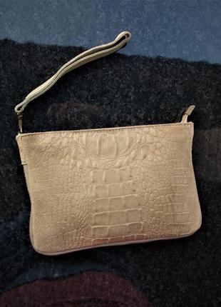 "borse in pelle" италия,натуральная кожа клатч косметичка,сумка р.15/221 фото