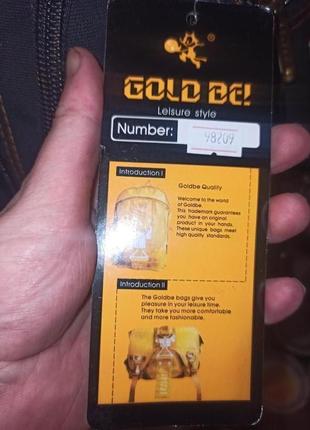 98209 міцний брезентовий рюкзак gold be / goldbe на 40 л2 фото