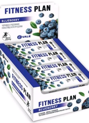 Fitness plan muesli bar - 30x25g bluberry