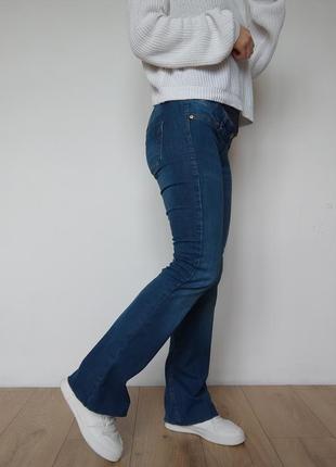 Джинсы клеш/ брюки для беременных, размер 42-44/s2 фото