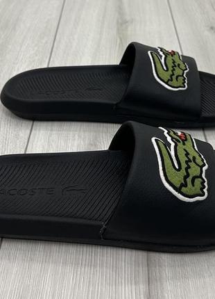 Чоловічі шльопанці, капці lacoste croco slide 319 (27 см)3 фото