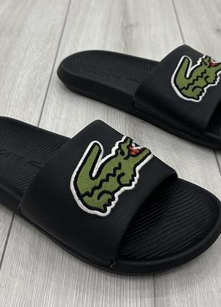 Мужские шлепанцы, тапочки lacoste croco slide 319 (27 см)