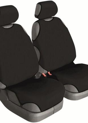 Чехлы-майки втоуниверсал beltex delux черный на передние сиденья, без подголовников 2шт