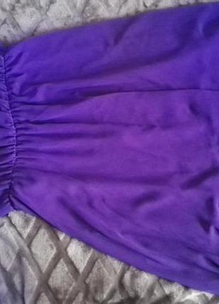 Женское летнее шифоновое фиолетовое новое платье,размер евро 12(40) 44-46размер7 фото