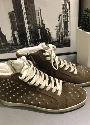 Коричневі кеди steve madden3 фото