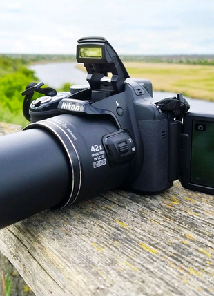 Nikon p520+42x зум на аккумуляторе,фотоаппарат,фотик,фотоапарат