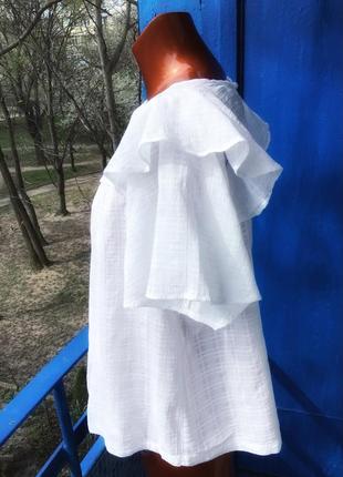 Летняя белая блуза от promod 🇫🇷