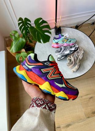 Женские кроссовки разноцветные new balance 9060 prism purple6 фото