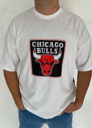 Футболка с принтом chicago bulls6 фото