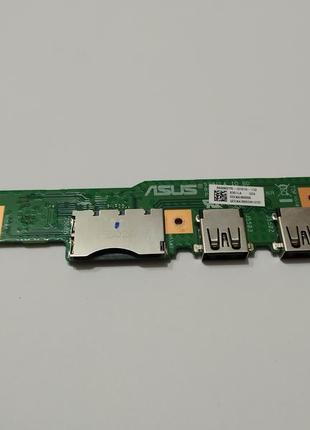 Плата usb-портів кардридера asus s301l 33exaib0000 60nb02yo