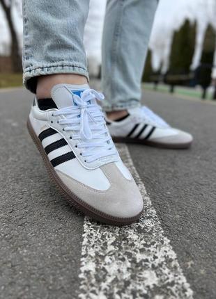 Adidas samba white black gum