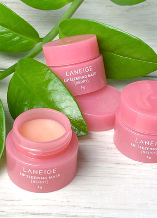 Laneige lip sleeping mask,нічна маска для губ,бальзам,помада,ночь1 фото