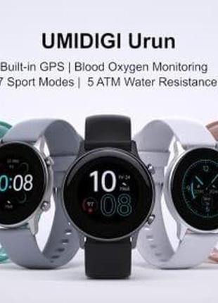 Смарт годинник umidigi urun android gps 200 mah 1.1”1 фото