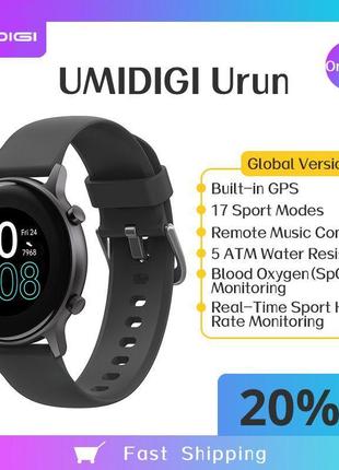 Смарт годинник umidigi urun android gps 200 mah 1.1”5 фото