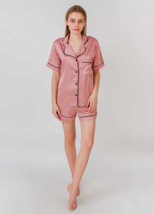 Пижама шелк армани serenade d1513 розовая