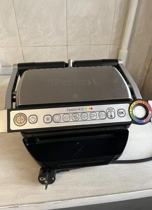 Гриль tefal optigrill + gc712d34