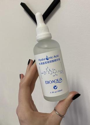 Уценка/гиалуроновая кислота bioaqua aqua crystal hyaluronic acid stoste увлажняющая сыворотка для лица (100 мл)