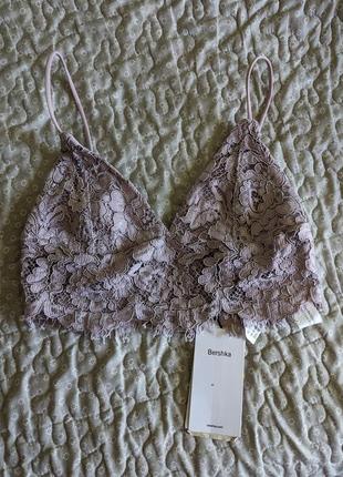 Мереживний бралет бюстгалтер bershka