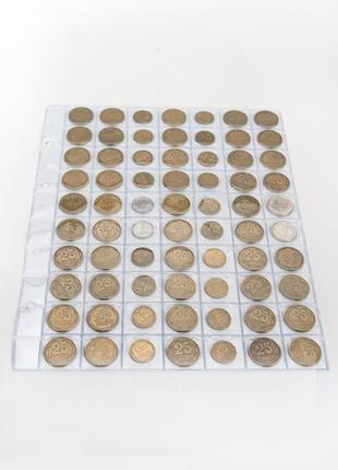 Листи для монет, купюр банкнот формату оптима 200*250мм5 фото
