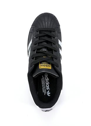 Adidas superstar black premium4 фото