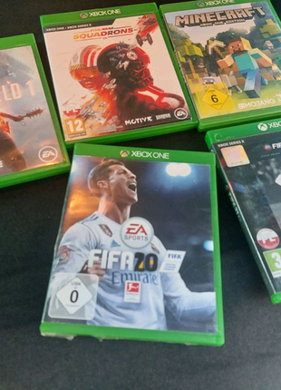 Диски xbox one , series  x fifa minecraft battlefield