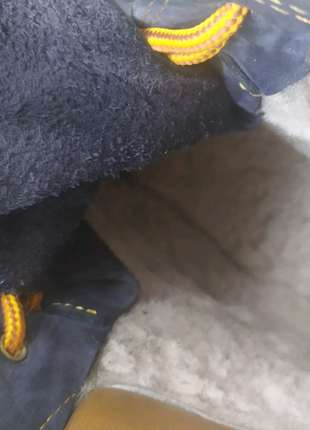Зимові чоловічі черевики шкіра на хутрі timberland оригінал4 фото