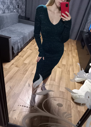Сукня люрекс