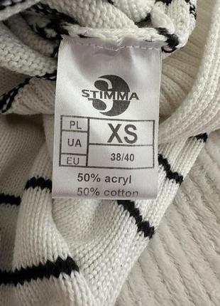 Вязаный свитер в полоску и с замочком stimma6 фото