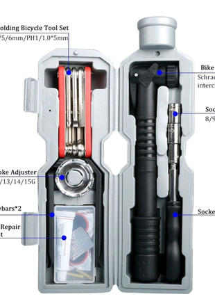 Вело набор інструментів в фляготримач. велоинструмент1 фото