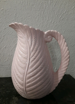 Декоративна ваза-глечик "лист папороті"1 фото