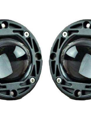 Противотуманные фары линза на 2 режима (2шт) 40w ближний + дальний 12-24v (⌀77мм) фары на трактор мтз