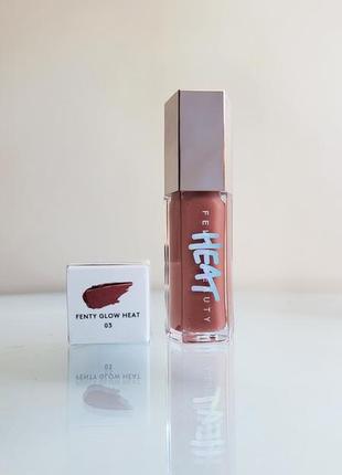 Блиск-плампер для губ fenty beauty gloss bomb heat universal lip luminizer + plumper, fenty glow heat, 9 мл6 фото