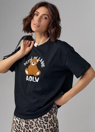 Жіноча футболка з ведмедиком 🐻3 фото