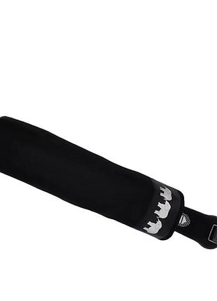 Черный прочный зонт на 12 тройных спиц три слона 7563