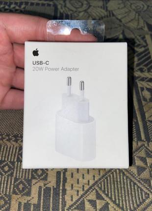 Оригінальний адаптер живлення apple usb-c 20 вт + кабель