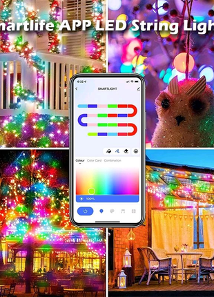 Светодиодная лента 20 метров герлянда bluetooth rgb