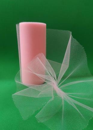 Фатин однотон. ширина - 15 см. цвет - розовый.  цена указана за 1 метр1 фото