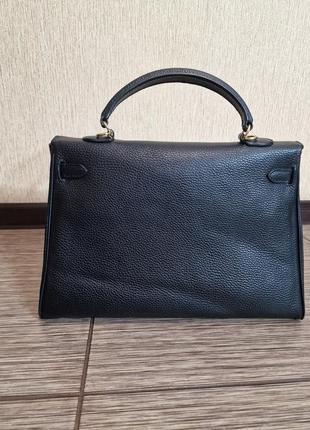 Кожаная винтажная сумка hermes kelly, оригинал4 фото