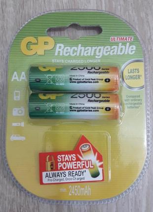 Акумулятор gp nimh aa (hr6) 2500mah 1,2 v 2 шт.