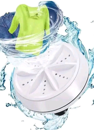 Портативна ультразвукова пральна машина з usb turbine wash